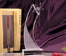 optical glass trophy award