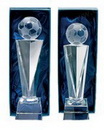 crystal football trophies