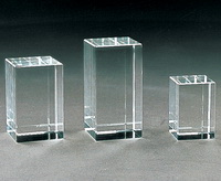 blank rectangle crystal block