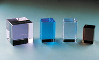 colored crystal cube blank
