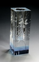 crystal flower vase