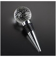 crystal golfball wine stopper