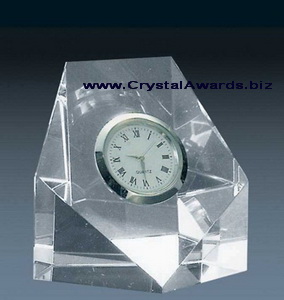 summit empire crystal awards clock