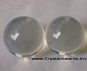 Bola de cristal transparente, bola de cristal claro, esferas de cristal em branco.