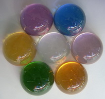 colored crystal spheres