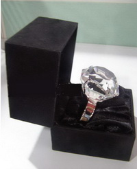 crystal diamond napkin ring holder