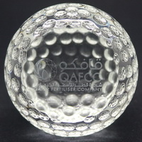 De cristal grabado con láser pelota de golf, pelota de golf de cristal personalizada, promocionales regalos de golf de cristal, grabado de cristal con una pelota de golf de fondo plano, regalos de golf de negocio de cristal.