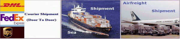 We maken gebruik van DHL, Fedex, UPS om kleine hoeveelheid bestellingen schip en luchtvracht of de zeescheepvaart te gebruiken om grote bestellingen