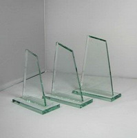 jade glass trophy plaque
