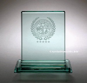 Prêmios jade moldura de vidro, placa de cristal de jade, a placa de vidro reciclado.