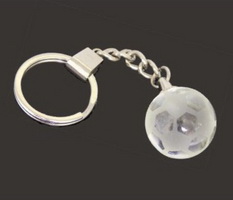soccer crystal keychain