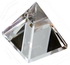 optical crystal pyramid, engraved glass pyramid