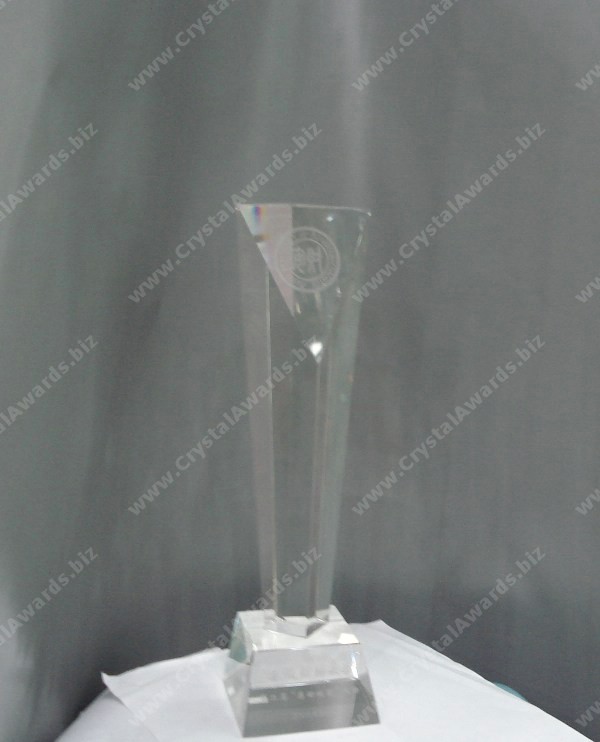 Cristal prêmios corporativos com base de cristal óptico, prêmios troféu de cristal óptico, placa de cristal óptico.