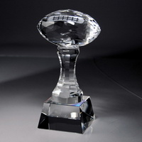 Crystal Award optique Rugby, Football Trophée Optique en verre, en cristal de Football Prix, Prix de football de Crystal optique. Idéal pour les prix d'équipe et de la Ligue. Gratuit gravure personnalisée inclus.
