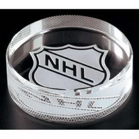 Kristal hockey puck, optisch glas hockey puck, kristal memento voor NHL, NHL team kristallen geschenken, gegraveerd beschikbaar is.