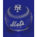 Óptica regalos de béisbol de cristal, souvenirs, regalos personalizados de béisbol MBL MBL de cristal, recuerdos, recuerdos de cristal de béisbol, personalizados NY Mets de regalos de cristal.