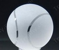 Vidrio óptico de cristal pelota de tenis (disponible con el fondo plano de cola o de pie por sí mismo), el cristal pisapapeles de cristal de golf, regalos personalizados de tenis de cristal.