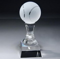 optical crystal tennis trophy award